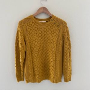 Tory Burch Size M Mustard Sweater